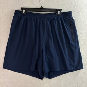 Ten Thousand The Session Shorts Men XL 6" Inseam Blue Lined Running Gym Athletic